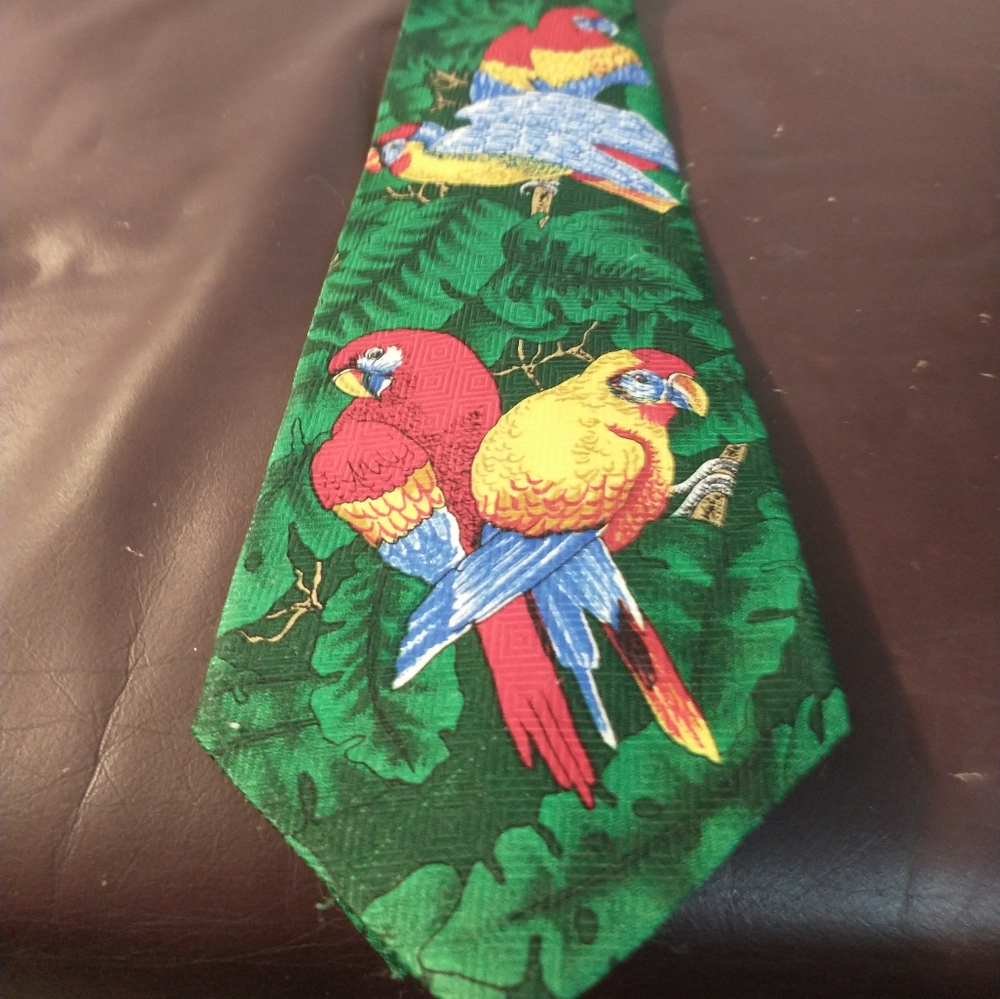 A Rogers Silk Parrot Tie